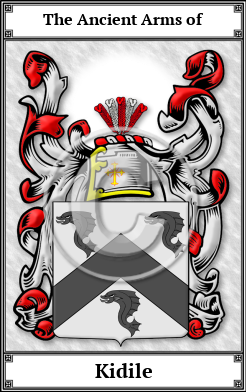 Kidile Family Crest Download (JPG)  Book Plated - 150 DPI