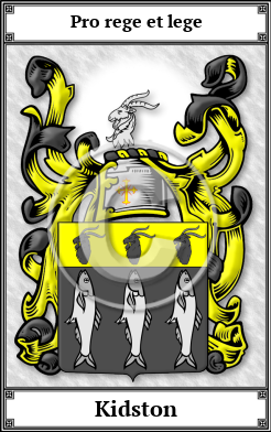 Kidston Family Crest Download (JPG) Book Plated - 600 DPI