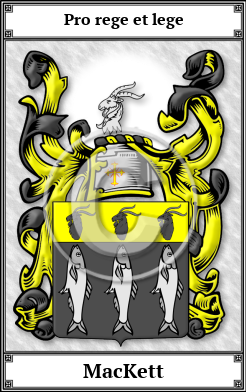 MacKett Family Crest Download (JPG)  Book Plated - 150 DPI