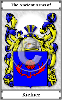 Kiefner Family Crest Download (JPG)  Book Plated - 150 DPI