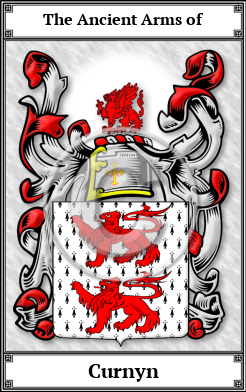 Curnyn Family Crest Download (JPG) Book Plated - 600 DPI