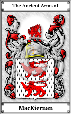 MacKiernan Family Crest Download (JPG)  Book Plated - 150 DPI