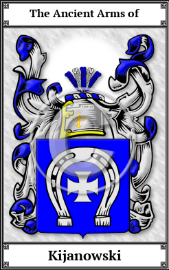 Kijanowski Family Crest Download (JPG)  Book Plated - 150 DPI