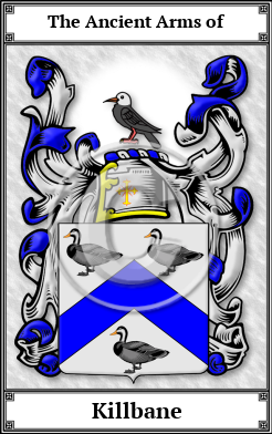 Killbane Family Crest Download (JPG)  Book Plated - 150 DPI