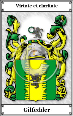 Gilfedder Family Crest Download (JPG) Book Plated - 600 DPI