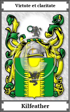 Kilfeather Family Crest Download (JPG)  Book Plated - 150 DPI