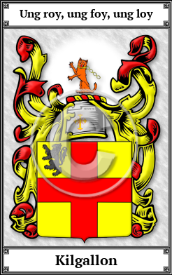 Kilgallon Family Crest Download (JPG)  Book Plated - 150 DPI