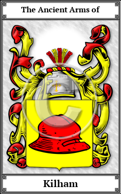 Kilham Family Crest Download (JPG)  Book Plated - 150 DPI