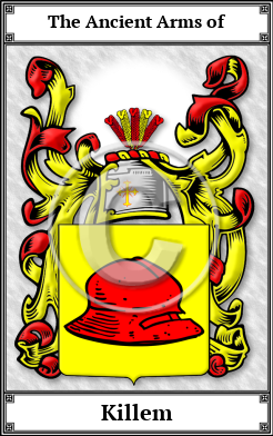 Killem Family Crest Download (JPG)  Book Plated - 150 DPI
