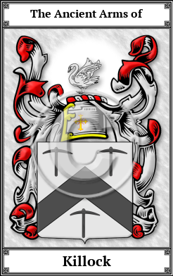 Killock Family Crest Download (JPG)  Book Plated - 150 DPI