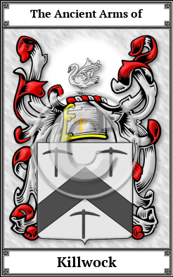 Killwock Family Crest Download (JPG)  Book Plated - 150 DPI