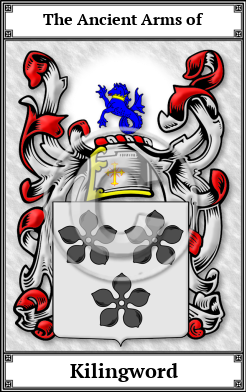 Kilingword Family Crest Download (JPG)  Book Plated - 150 DPI