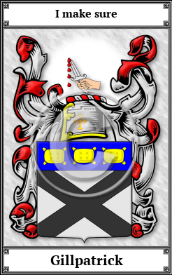 Gillpatrick Family Crest Download (JPG)  Book Plated - 150 DPI