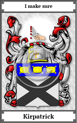 Kirpatrick Family Crest Download (JPG) Book Plated - 600 DPI