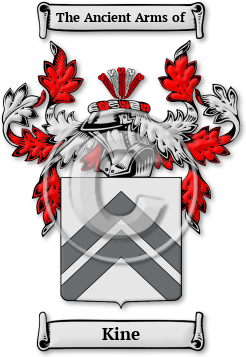 Kine Family Crest Download (jpg) Legacy Series - 150 DPI