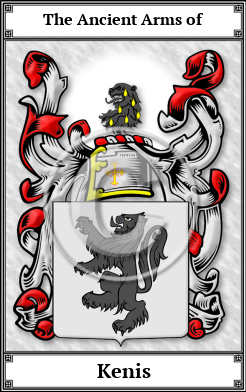 Kenis Family Crest Download (JPG)  Book Plated - 150 DPI