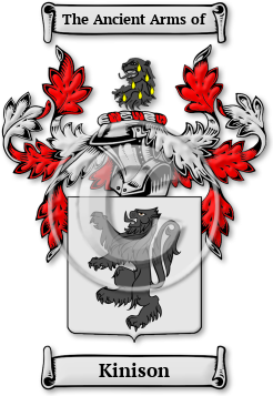 Kinison Family Crest Download (jpg) Legacy Series - 150 DPI