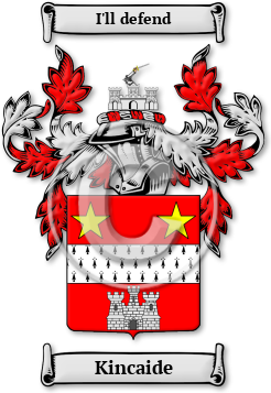Kincaide Family Crest Download (jpg) Legacy Series - 150 DPI