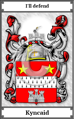 Kyncaid Family Crest Download (JPG)  Book Plated - 150 DPI