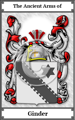 Ginder Family Crest Download (JPG)  Book Plated - 150 DPI