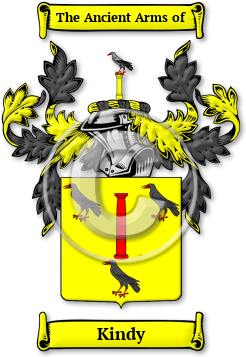 Kindy Family Crest Download (jpg) Legacy Series - 150 DPI