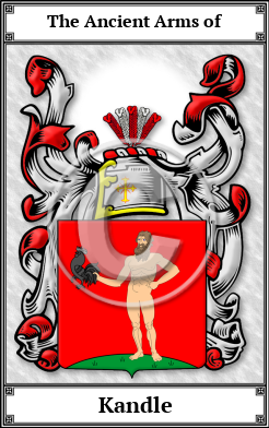 Kandle Family Crest Download (JPG)  Book Plated - 150 DPI