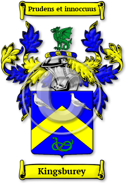 Kingsburey Family Crest Download (JPG) Legacy Series - 600 DPI