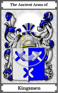 Kingsmen Family Crest Download (JPG)  Book Plated - 150 DPI