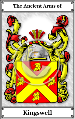 Kingswell Family Crest Download (JPG) Book Plated - 600 DPI