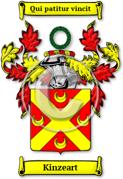 Kinzeart Family Crest Download (JPG) Legacy Series - 600 DPI