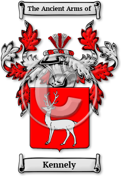 Kennely Family Crest Download (jpg) Legacy Series - 150 DPI