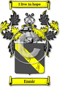 Ennir Family Crest Download (jpg) Legacy Series - 150 DPI