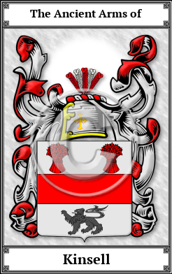 Kinsell Family Crest Download (JPG)  Book Plated - 150 DPI