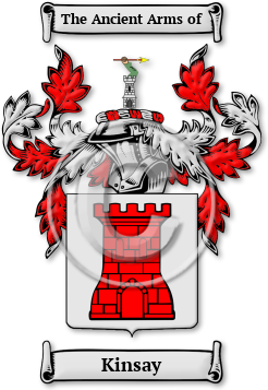 Kinsay Family Crest Download (jpg) Legacy Series - 150 DPI