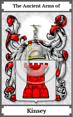 Kinsey Family Crest Download (JPG)  Book Plated - 150 DPI