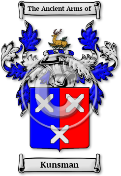 Kunsman Family Crest Download (JPG) Legacy Series - 600 DPI