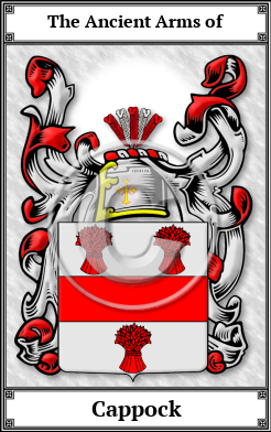 Cappock Family Crest Download (JPG) Book Plated - 600 DPI