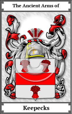 Keepecks Family Crest Download (JPG)  Book Plated - 150 DPI