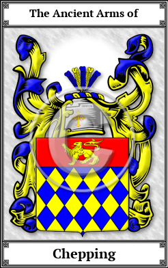 Chepping Family Crest Download (JPG) Book Plated - 600 DPI