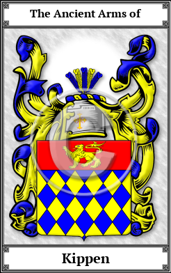 Kippen Family Crest Download (JPG)  Book Plated - 150 DPI