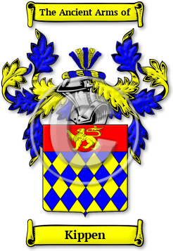 Kippen Family Crest Download (jpg) Legacy Series - 150 DPI