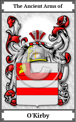 O'Kirby Family Crest Download (JPG) Book Plated - 600 DPI