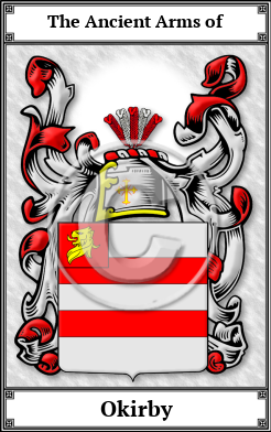 Okirby Family Crest Download (JPG) Book Plated - 600 DPI