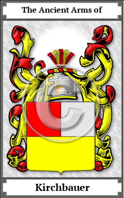 Kirchbauer Family Crest Download (JPG)  Book Plated - 150 DPI