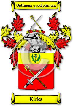 Kirks Family Crest Download (JPG) Legacy Series - 600 DPI