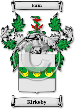 Kirkeby Family Crest Download (jpg) Legacy Series - 150 DPI