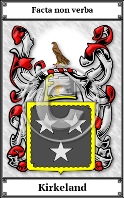 Kirkeland Family Crest Download (JPG) Book Plated - 600 DPI