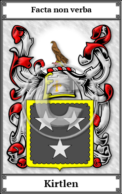 Kirtlen Family Crest Download (JPG) Book Plated - 600 DPI
