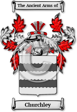 Churchley Family Crest Download (jpg) Legacy Series - 150 DPI