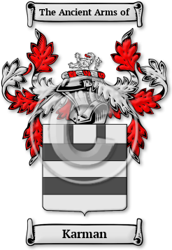 Karman Family Crest Download (jpg) Legacy Series - 150 DPI